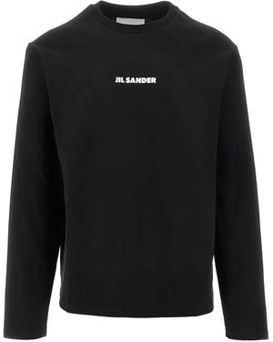 Jil Sander Logo-detail T-Shirt - Negro