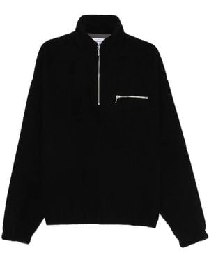 LC23 Zip-Fastening Sweatshirt - Black