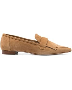 Thea Mika Suede Loafers - Brown