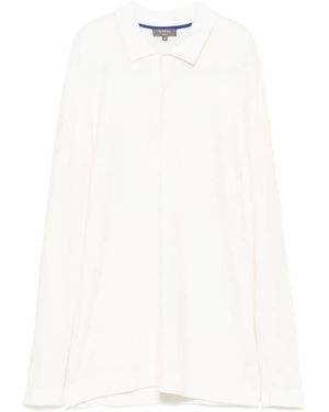 N.Peal Cashmere Moss Stitch ポロシャツ - ホワイト