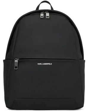 Karl Lagerfeld Mochila con logo - Negro