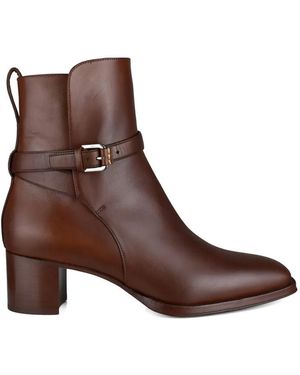 Ralph Lauren Callie Buckle-Strap Boots - Brown