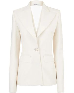 Nina Ricci Open Draped Back Blazer - White