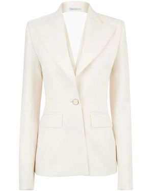 Nina Ricci Open Draped Back Blazer - White