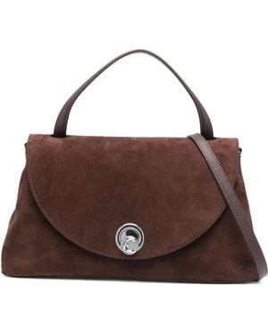 Coccinelle Large Nikla suede tote bag - Braun
