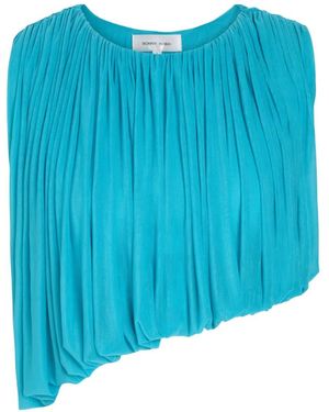 Ronny Kobo Chelly Asymmetric Blouse - Blue