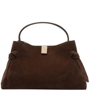 Yuzefi Suede clutch bag - Marrón