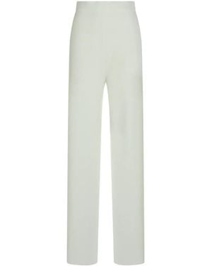 Max Mara High-Waisted Straight-Leg Pants - White