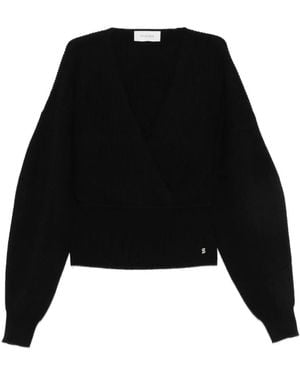 Sportmax Gerippter Pullover - Schwarz