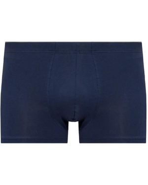 Hanro Superior Stretch-Cotton Boxer Briefs - Blue