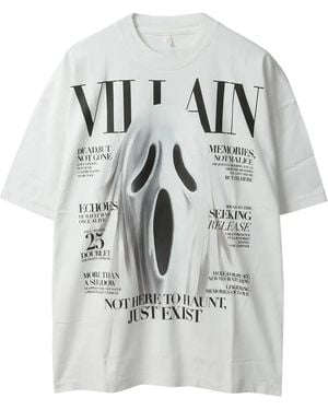 Doublet Villain Cover T-Shirt mit Print - Grau