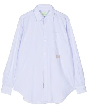 Aries Striped Cotton Shirt - White