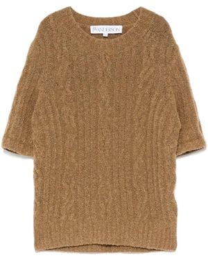 JW Anderson ケーブルニット セーター - ブラウン