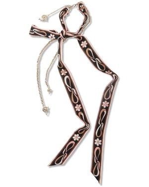 PUCCI Collar de seda - Neutro
