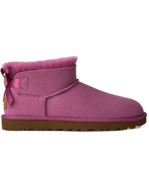 UGG Ultra Mini Bailey Bow Boots - Purple