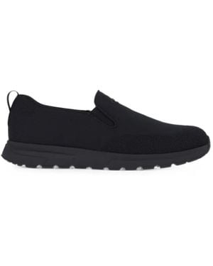 Prada Logo-Embossed Slip-On Trainers - Black