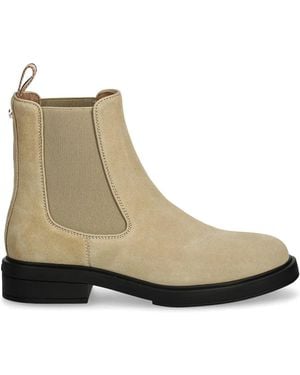 BOSS Suede Chelsea Boots - Natural