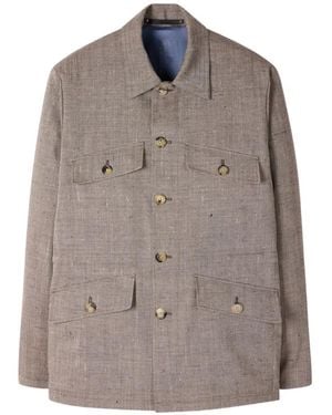 Paul Smith Buttoned Flap-Pocket Jacket - Grey
