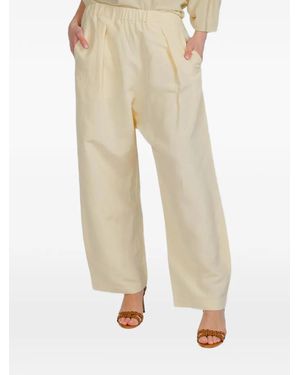 Cortana Mel Pleated Trousers - Natural