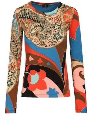 Etro Long-Sleeves Top - Blue