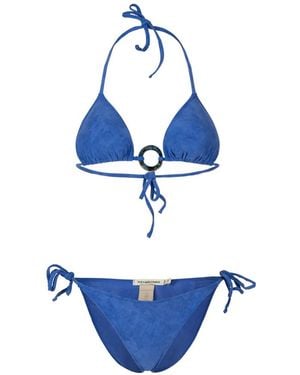 Paramidonna Kelly Ring-Detail Bikini - Blue