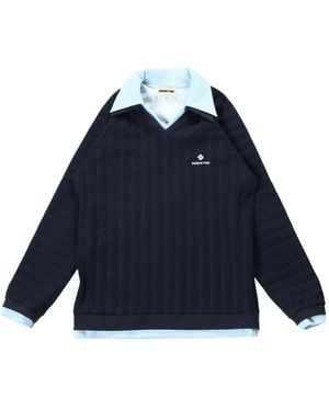 ShuShu/Tong Striped Knitted Top - Blue