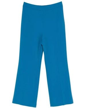 Etro Viscose Acetate Elastane Pants - Blue