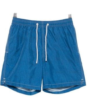 MC2 Saint Barth Drawstring-Fastening Swim Shorts - Blue