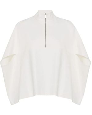 Rosetta Getty Haut Cocon À Fermeture Zippée - Blanc