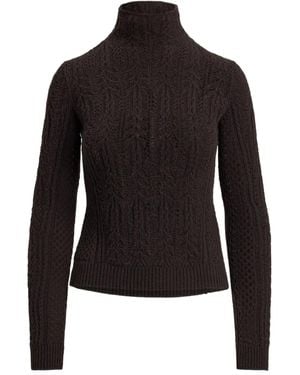 Ralph Lauren Pointelle-Knit Cashmere Jumper - Black