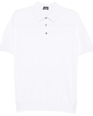 Kiton Polo De Manga Corta - Blanco