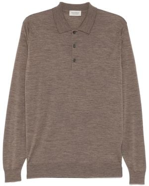John Smedley Belper Polo Shirt - Brown