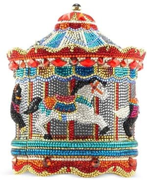 Judith Leiber Bolso De Mano Jane's Carousel Con Cristales - Gris