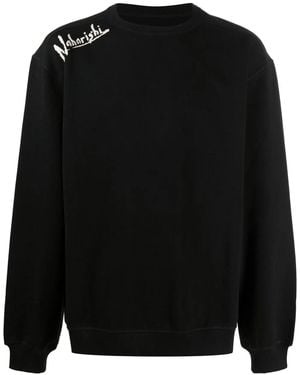 Maharishi Chest Logo-Detail Sweatshirt - Black