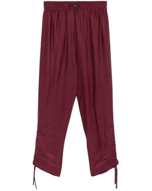 Iceberg Logo Jacquard Tapered Pants