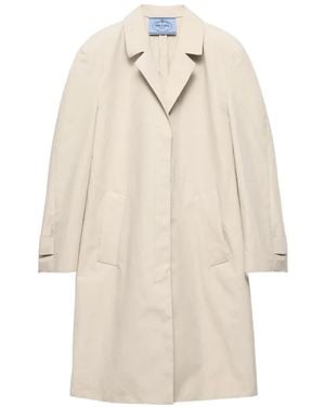 Prada Single-Breasted Coat - White