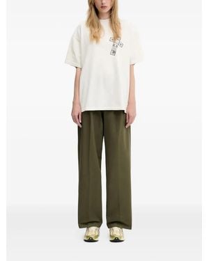 Carhartt Pleated Straight-Leg Pants - White
