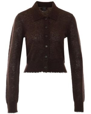 Pinko Button-Down Polo Cardigan - Black