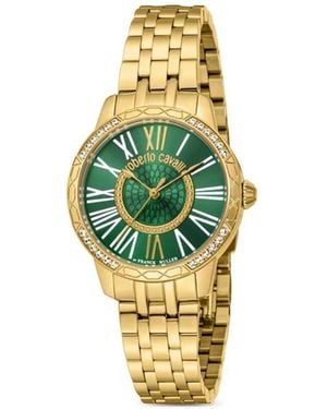 Roberto Cavalli Stainless Steel Quartz 30Mm - Blue