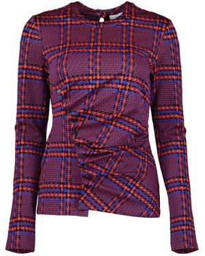 Rabanne Blusa Con Stampa Geometrica - Viola
