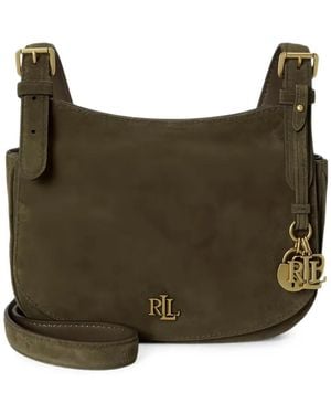 Ralph Lauren Medium Marcy Logo-Plaque Cross Body Bag - Brown
