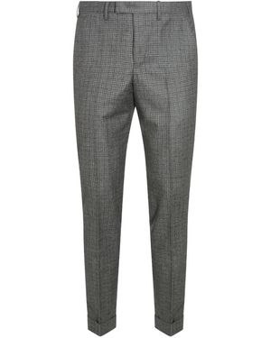 PT Torino Checked-pattern Trousers - グレー