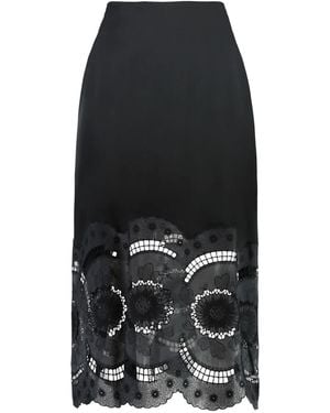 Stella McCartney Satin Midi Skirt - Black