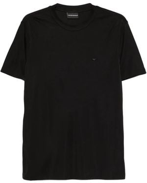 Emporio Armani Logo-Detail T-Shirt - Black