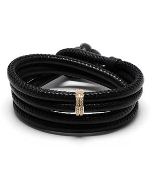 Mizuki Bracelet En 14Ct Orné De Diamants - Noir