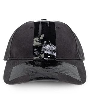 Vetements Gorra Con Detalle De Rayas - Negro