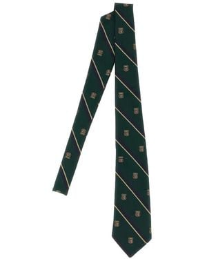 Polo Ralph Lauren Inspired Striped Club Tie - Green