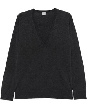 TOTEME Pull À Col V - Noir