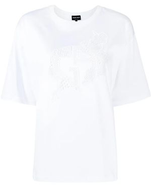 Giorgio Armani Logo-Print T-Shirt - White