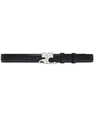 Courreges Narrow Belt - Black